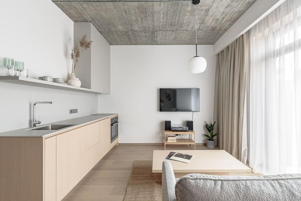 Апартаменты Cozy Japanese Oasis With Balcony, Gramophone, Netflix Вильнюс Экстерьер фото